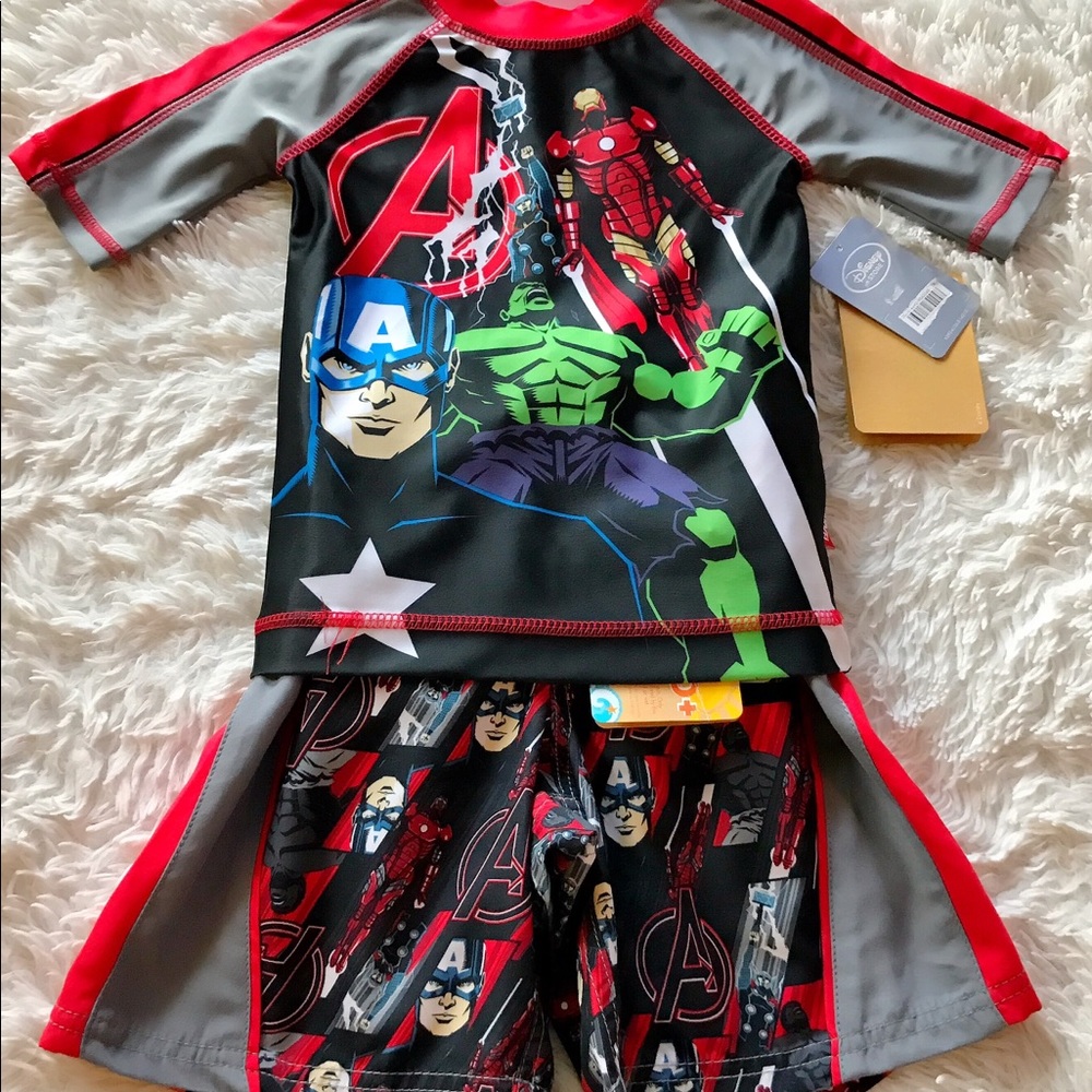 Disney Avengers Swim Set NWT